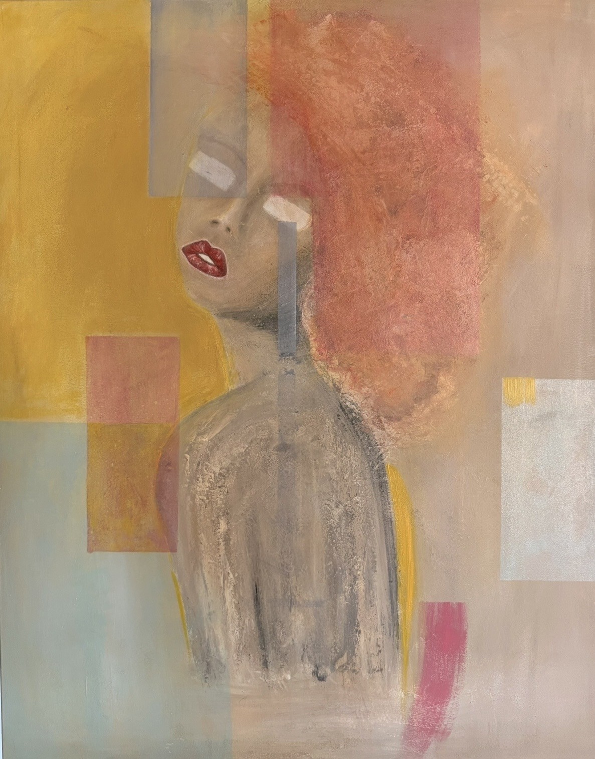 Gemälde »Your Truth« von Crissi Honrath, Acryl auf Leinwand, 100 × 80 cm
